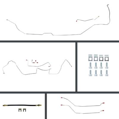 The Right Stuff Detailing - The Right Stuff AOP64H4 Select GM Cars Brake Hydraulic Line Kit