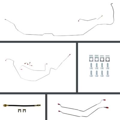 The Right Stuff Detailing - The Right Stuff AOP67H4 Select GM Cars Brake Hydraulic Line Kit