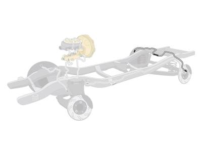 The Right Stuff Detailing - The Right Stuff ARA8602 86 Oldsmobile Cutlass Brake Hydraulic Line Kit Rear