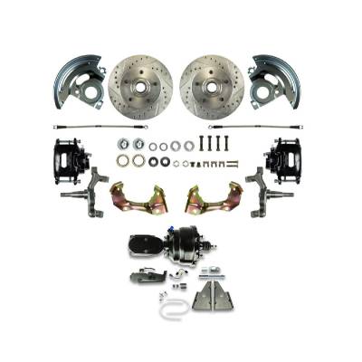 The Right Stuff Detailing - The Right Stuff AFXDC02DSY Chevy Pontiac Brake Conversion Kit Front