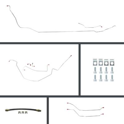 The Right Stuff Detailing - The Right Stuff COP64C4 64-67 Chevelle Convertible Brake Hydraulic Line Kit