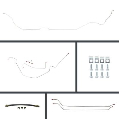 The Right Stuff Detailing - The Right Stuff COP64H2 64-67 Chevy Chevelle Brake Hydraulic Line Kit