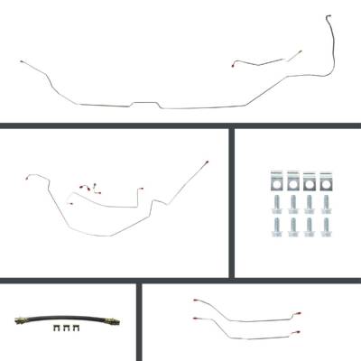 The Right Stuff Detailing - The Right Stuff COP64H4 64-67 Chevy Chevelle Brake Hydraulic Line Kit