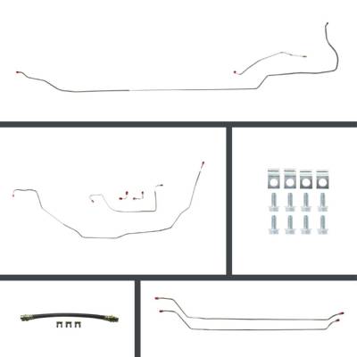 The Right Stuff Detailing - The Right Stuff COP68C2 1968 Chevy Chevelle Convertible Brake Hydraulic Line Kit