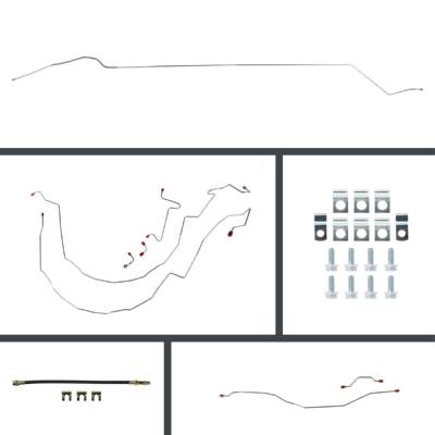 The Right Stuff Detailing - The Right Stuff BOP55H4 Chevy Brake Hydraulic Line Kit Front/Rear