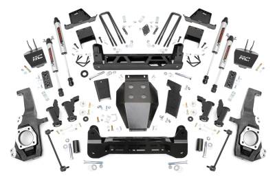 Rough Country Suspension Systems - Rough Country 11770 7" Lift Kit for 20-25 Silverado/Sierra HD