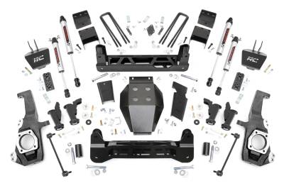 Rough Country Suspension Systems - Rough Country 11070 5" Suspension Lift Kit 20-25 Silverado/Sierra HD