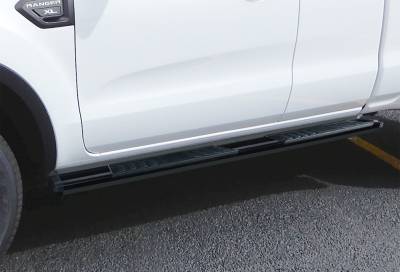 APS - APS S-Series Running Boards Black 19-23 Ford Ranger Extended WB06SCA3B