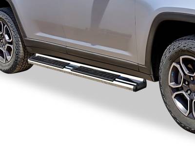 APS - APS S-Series Running Boards-Polish for 21-25 Grand Cherokee WL WB10SBG6S