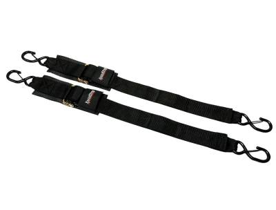 PRP - PRP 28600-DSH 2"x4' Marine Transom Tie-Down Straps w/Snap S-Hooks PAIR
