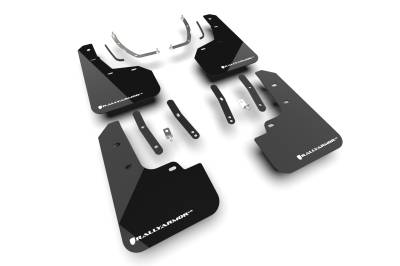 Rally Armor - Rally Armor MF135-UR-BLK-WH Black Mud Flap/White Logo