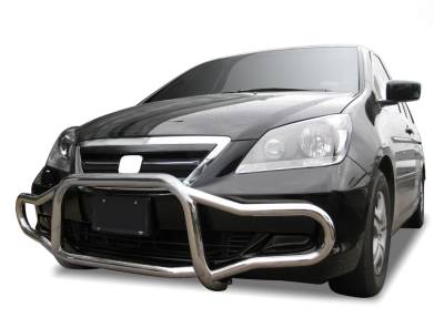 Black Horse Off Road - Black Horse 15HOODSS Stainless Front Bumper Guard for 05-16 Honda Odyssey
