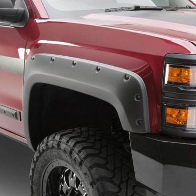 Black Horse Off Road - Black Horse FF-FOF1-SM-PKT FENDER FLARE Black 15-17 Ford F150 67/79/98 inches