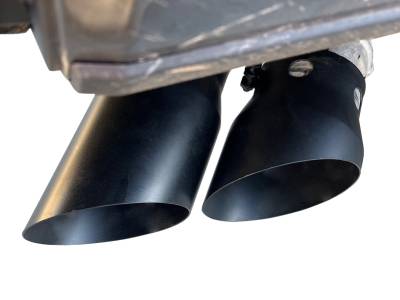 Black Horse Off Road - Black Horse MT-FOSDB Muffler Tip Black for 08-24 Ford F250/F350/F450 Super Duty