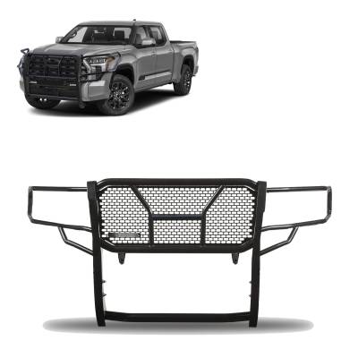 Black Horse Off Road - Black Horse RU-TOTU22-B Black Rugged-HD Grille Guard for 22-25 Toyota Tundra