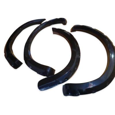 Black Horse Off Road - Black Horse FF-FOF121SM Fender Flares Black for 21-24 Ford F150