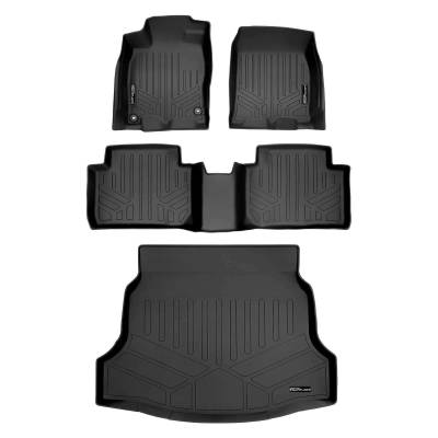 SMARTLINER - SMARTLINER SA0224/B0224/D0397 Front/Rear BLACK Floor Liners Honda Civic HB