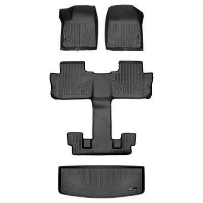 SMARTLINER - SMARTLINER SA0230/B0230/E0230 Front/Rear BLACK Floor Liners XT6/Acadia