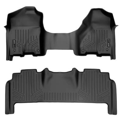 SMARTLINER - SMARTLINER SA0231/B0305 Front/Rear BLACK Floor Liners for Ram Mega Cab