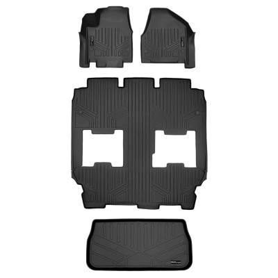 SMARTLINER - SMARTLINER SA0232/B0349/E0232 Front/Rear BLACK Floor Liners for Pacifica Hybrid