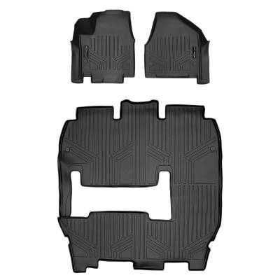 SMARTLINER - SMARTLINER SA0232/B0359 Front/Rear BLACK Floor Liners for Chrysler Pacifica