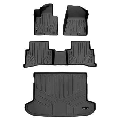 SMARTLINER - SMARTLINER SA0244/B0536/D0528 Front/Rear BLACK Floor Liners for Hyundai Tucson