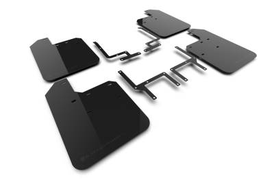 Rally Armor - Rally Armor MF124-UR-BLK-MBK Black Mud Flap/Metallic Black Logo
