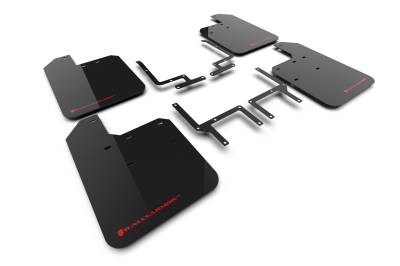 Rally Armor - Rally Armor MF124-UR-BLK-RD Black Mud Flap/Red Logo