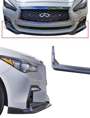 Stillen - Stillen KB11240UF Urethane Front Splitter Sport Unpainted for 18-21 Infiniti Q50