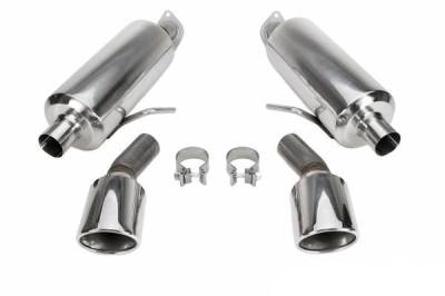 Stillen - Stillen 504443 Axle Back Exhaust System Polished Tip for 16-18 Infiniti Q50 2.0t