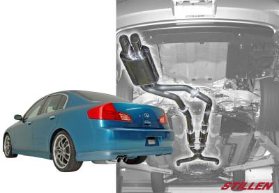 Stillen - Stillen 504370 SS Gen 2 Cat-Back Exhaust System for 03-06 Infiniti G35 Sedan
