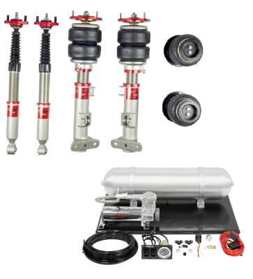 TruHart - TruHart TH-B1002+TH-MM03 Air Struts w/Basic Management for 93-98 BMW 3-Series