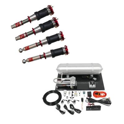 TruHart - TruHart TH-H1003+TH-ME01 Air Struts Kit w/Evo Management for 96-01 Honda CR-V