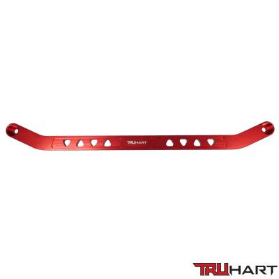TruHart - TruHart TH-H120-RE Rear Tie Bar Red for 94-01 Acura Integra 92-95 Honda Civic
