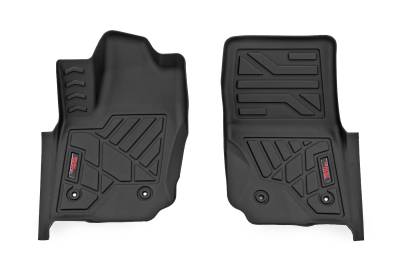 Rough Country Suspension Systems - Rough Country Front Floor Liners Black for 2025 Toyota 4Runner SM71323