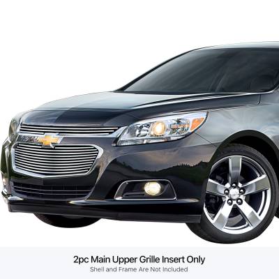 APS - APS Stainless Billet Grille-Polish 14-16 Chevrolet Malibu GR03FFC40S