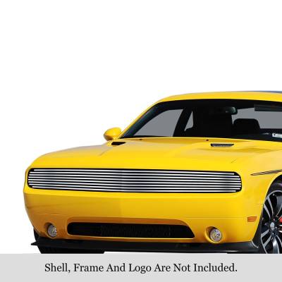 APS - APS Stainless Billet Grille-Polish for 15-23 Dodge Challenger GR04FFC37S