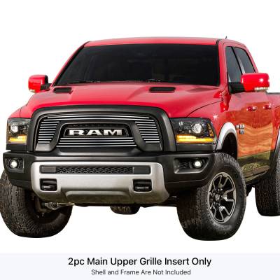 APS - APS Stainless Billet Grille-Polish for 15-18 Ram 1500 Rebel GR04FEB55S