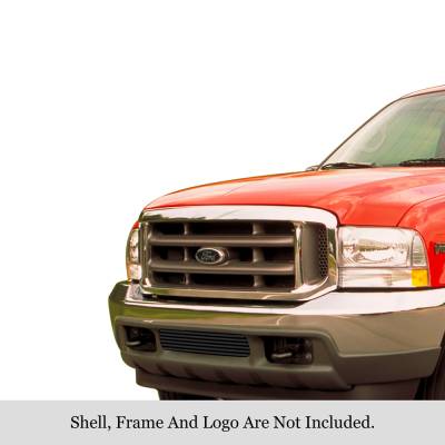 APS - APS Stainless Billet Bumper Grille Black 99-04 Super Duty/Excursion GR06HEJ98J