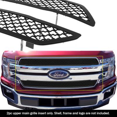 APS - APS Wire Mesh Grille Black 18-20 Ford F150 XL GR06GFD42K