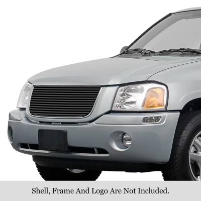 APS - APS Stainless Billet Grille Black 02-09 GMC Envoy GR07FEC30J