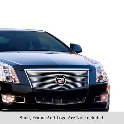 APS - APS Stainless Billet Grille-Polish 08-11 Cadillac CTS GR01FEB57S
