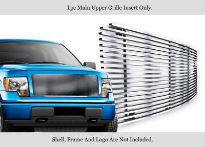 APS - APS Stainless Billet Grille-Polish 09-14 Ford F150 GR06HFD14S