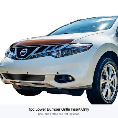 APS - APS Stainless Billet Bumper Grille Black for 11-14 Nissan Murano GR14FEE67J