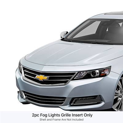 APS - APS Stainless Billet Fog Light Grilles Black 14-16 Chevy Impala LTZ GR03FEI47J