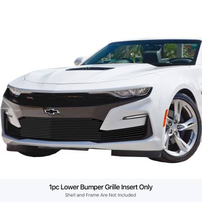 APS - APS Stainless Billet Bumper Grille Black Chevrolet Camaro 1SS/2SS GR03FEJ94J