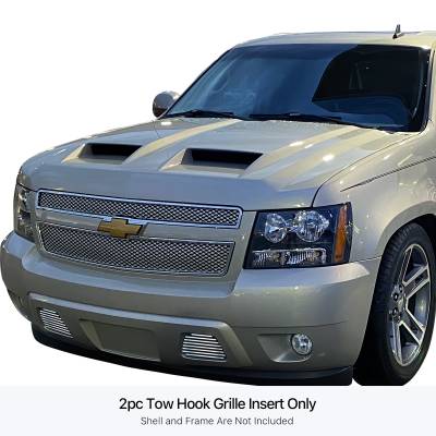 APS - APS Stainless Billet Bumper Grille-Polish Tahoe/Suburban/Avalanche GR03FFD67S