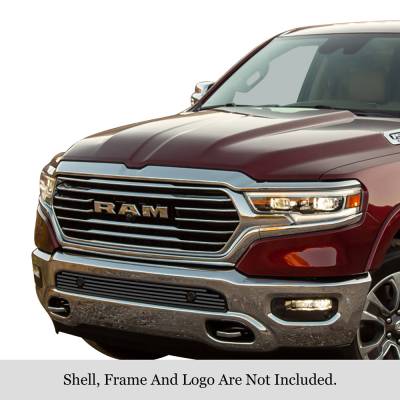 APS - APS Stainless Billet Bumper Grille Black for 19-24 Ram 1500 GR04FEJ21J