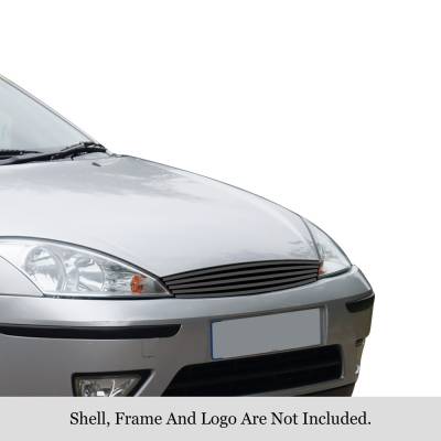 APS - APS Stainless Billet Grille Black 00-04 Ford Focus GR06HEG61J