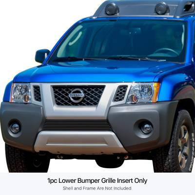 APS - APS Stainless Billet Bumper Grille Black for 09-12 Nissan Xterra GR14FEE75J